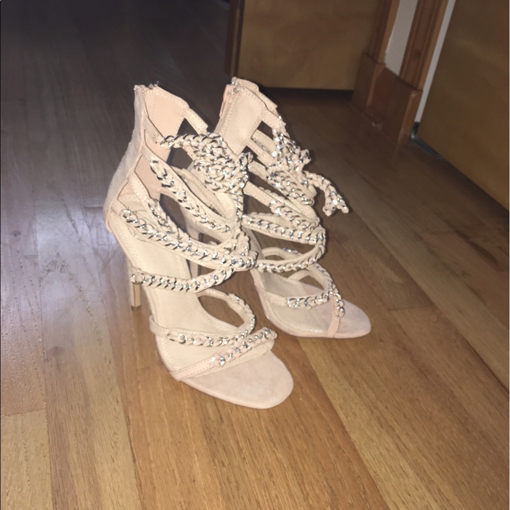 Missguided Nude Heels - Sz 8
