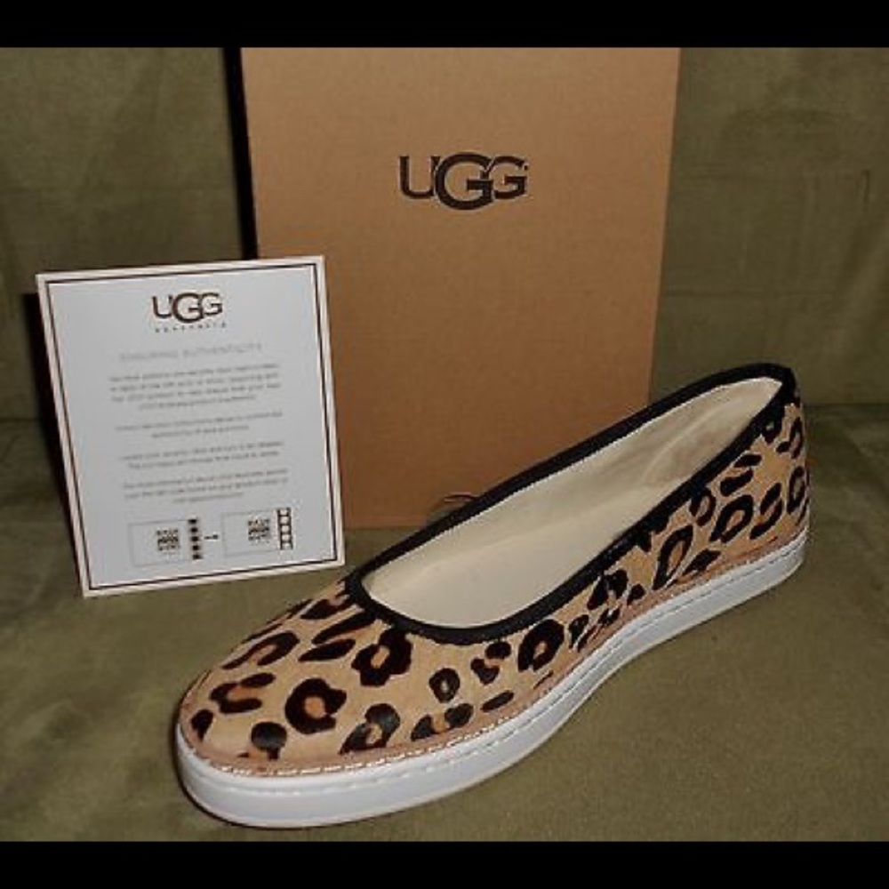 Ugg Kammi Calf Hair Leopard Flats/Loafers