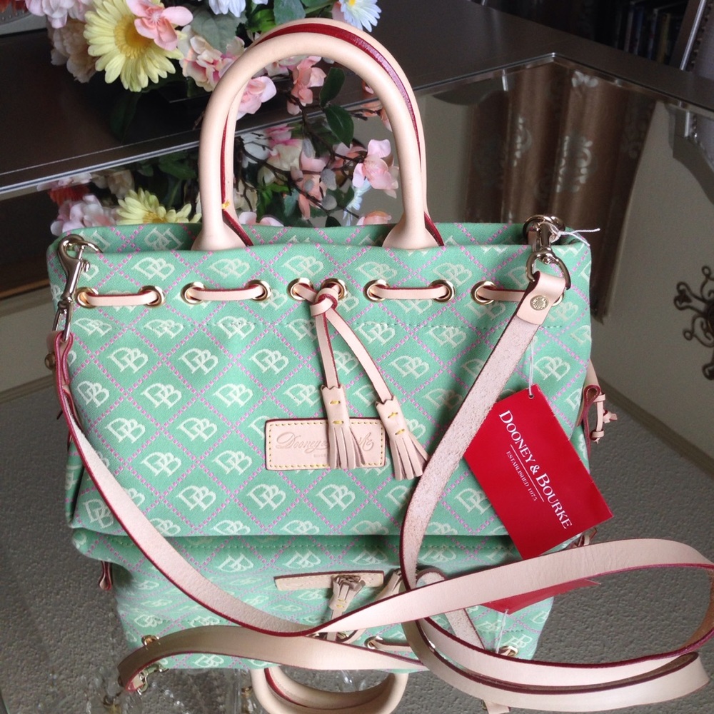 Dooney & Bourke small tassel tote color Mint green