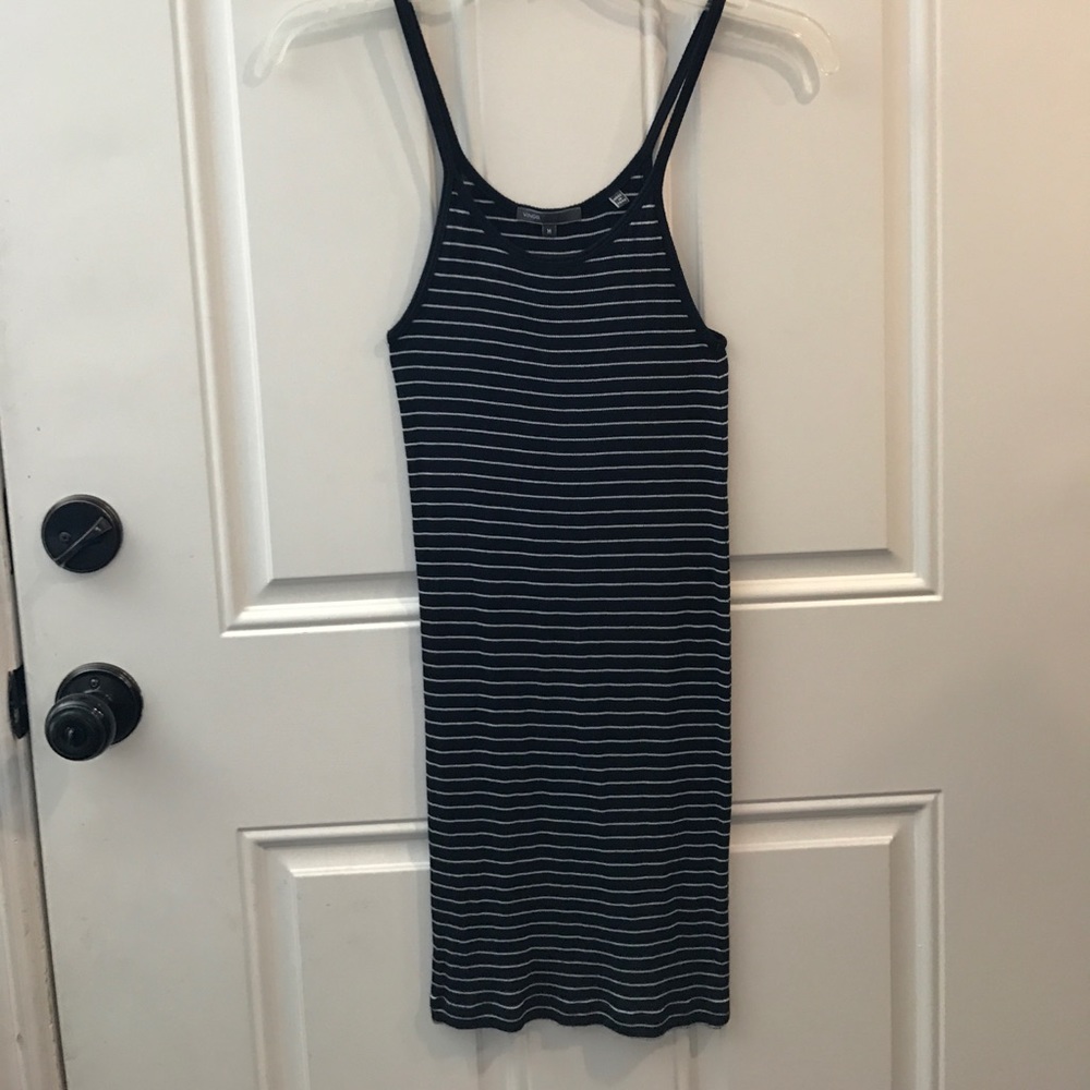 Vince striped tank - Navy/white -NEW!