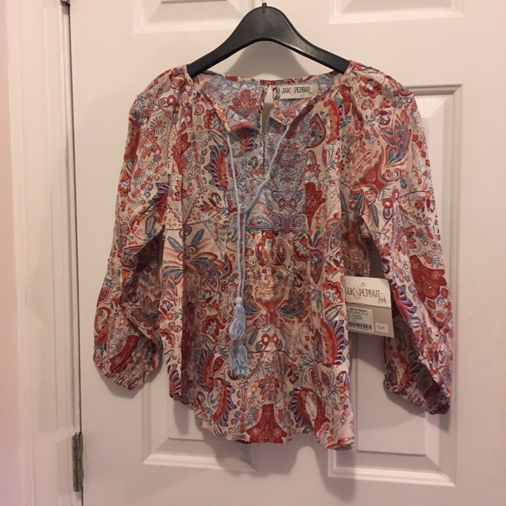 NWT Size 14 Jak&Peppar Boho Tunic Top