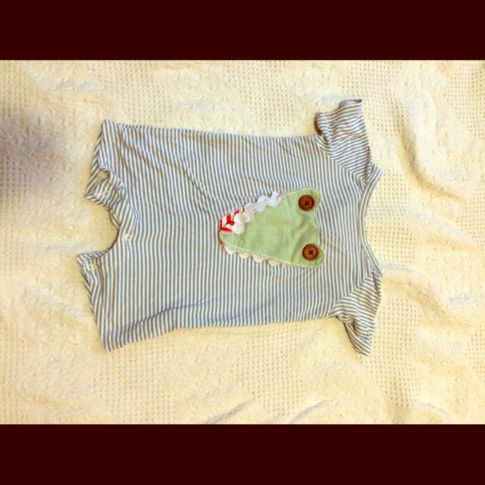 Baby boy alligator jumper