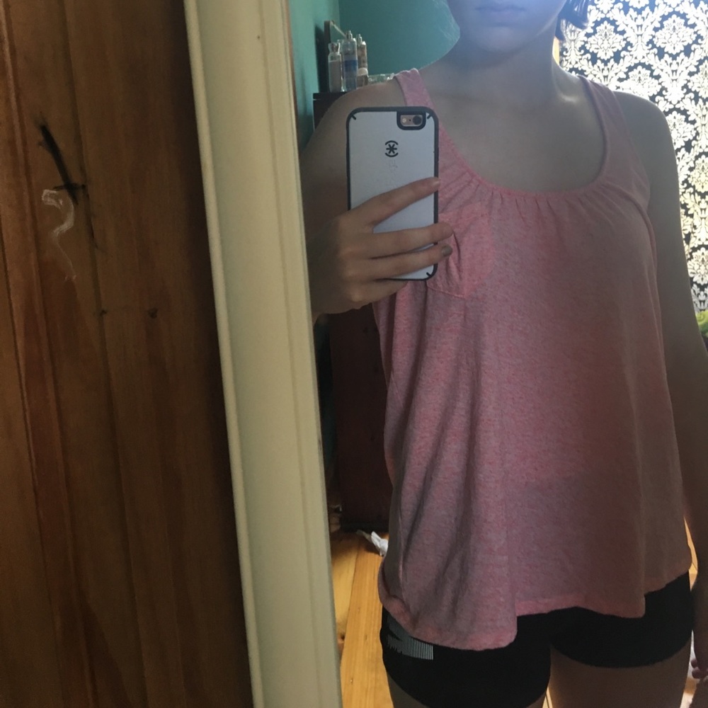 Pink American eagle top
