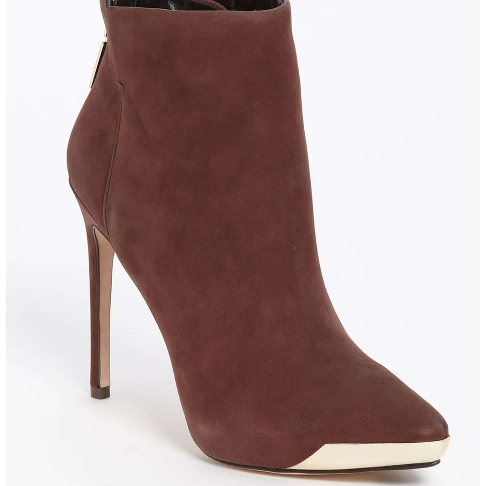 Rachel Roy 'Gillian' Brown Suede Bootie