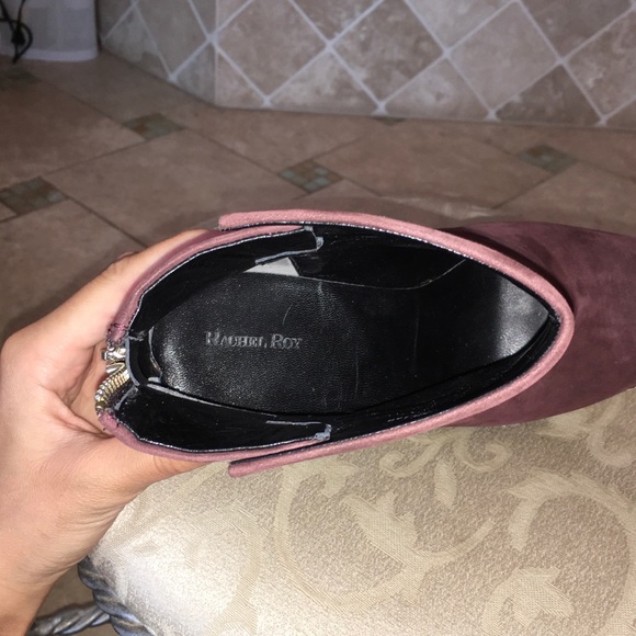 Rachel Roy 'Gillian' Brown Suede Bootie - Picture 7 of 7