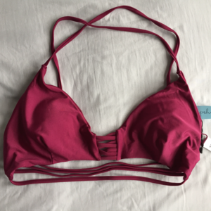 🍁🍂 FALL SALE 🍂🍁 Maroon Halter Bikini Top