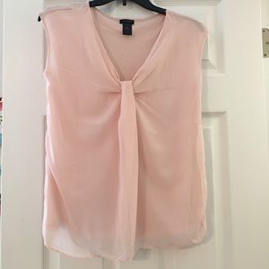 Ann Taylor Blouse Light Pink- Size Extra Small