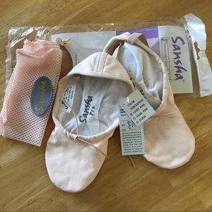 Sansha Pro 1C Canvas Split Sole Ballet Shoes sz 10
