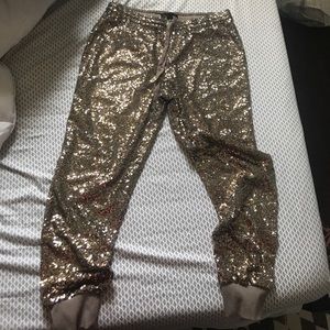 Sequin joggers