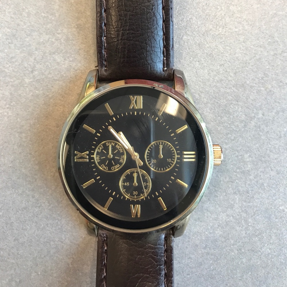 Merona Black and Brown Watch 🖤