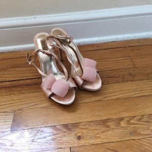 Pink badgley mischka heels