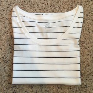 Black & White Striped Short Sleeve