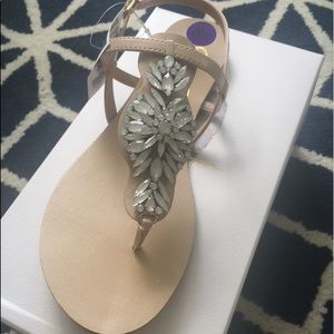 Jessica Simpson Blush/Nude Crystal Sandals