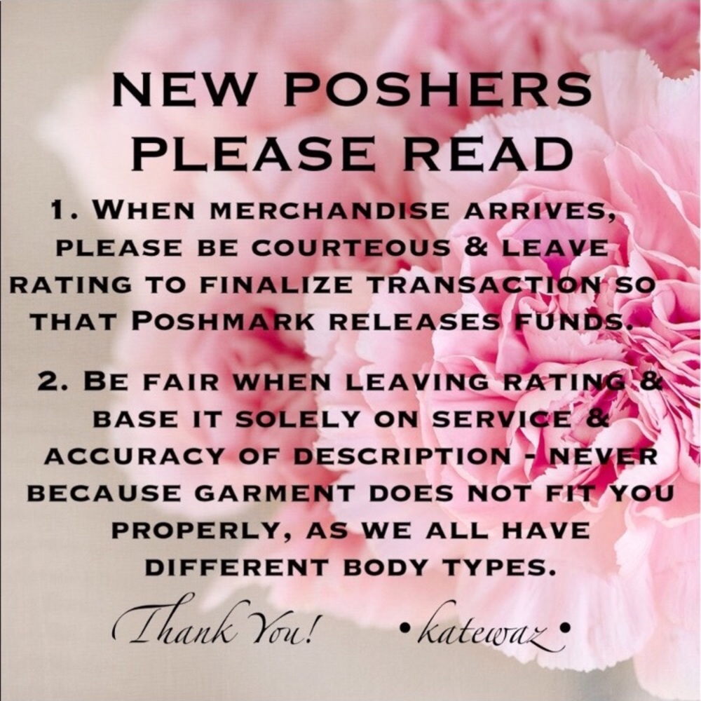 👉💥❌NEW POSHERS PLEASE READ❌💥