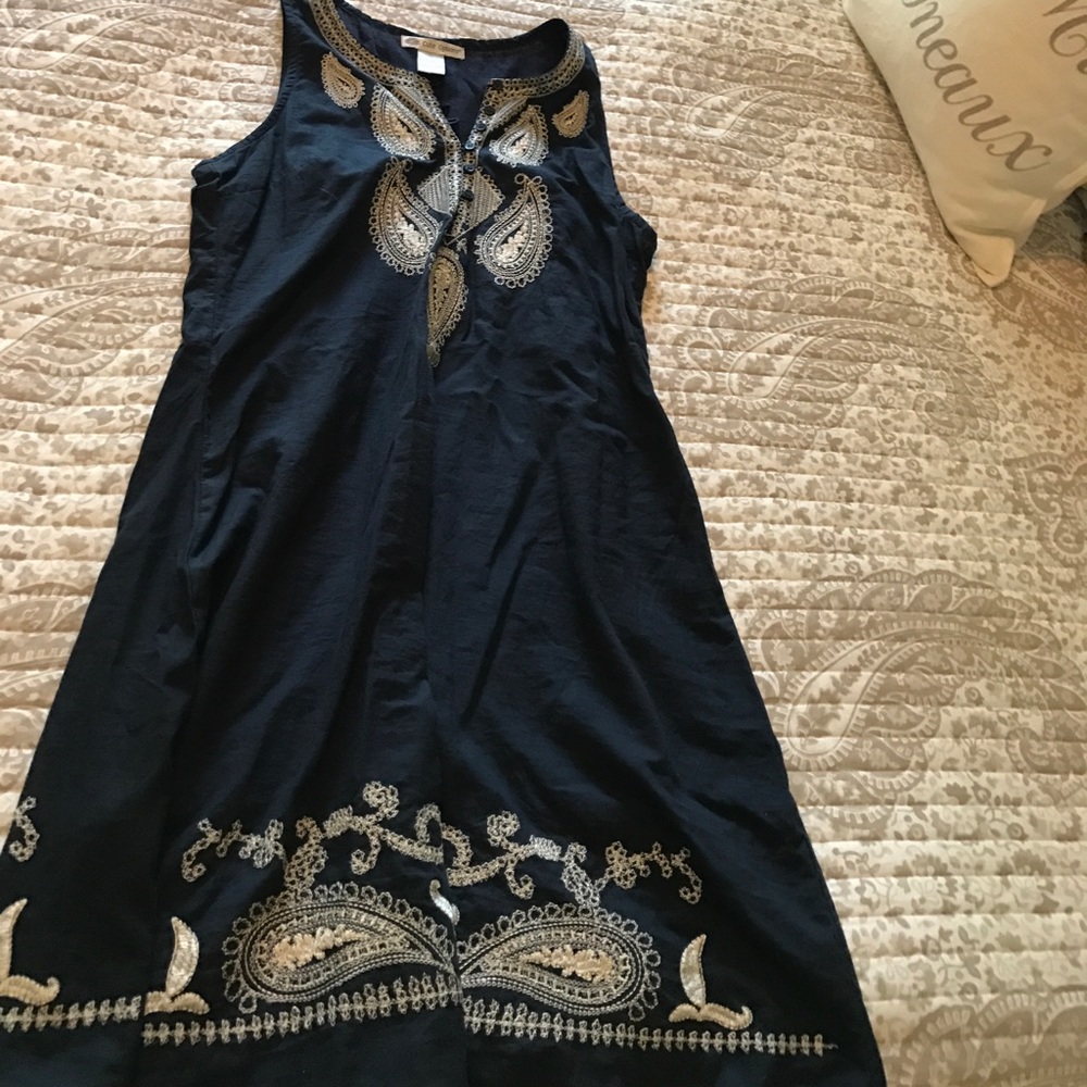 Navy cotton dress