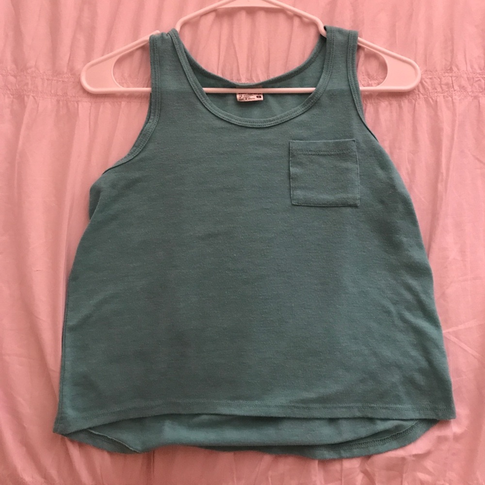 TILLYS AQUA BLUE TANK TOP