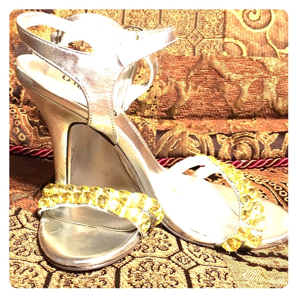 Silver and Gold Gorgeous Strappy Heels 👠