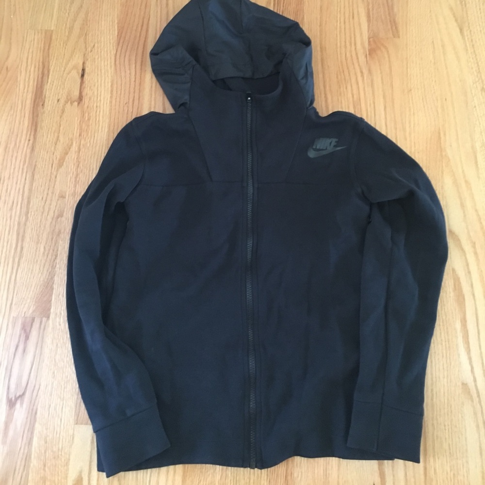 Nike black zip up sweatshirt