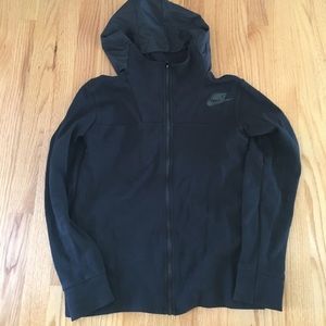 Nike black zip up sweatshirt
