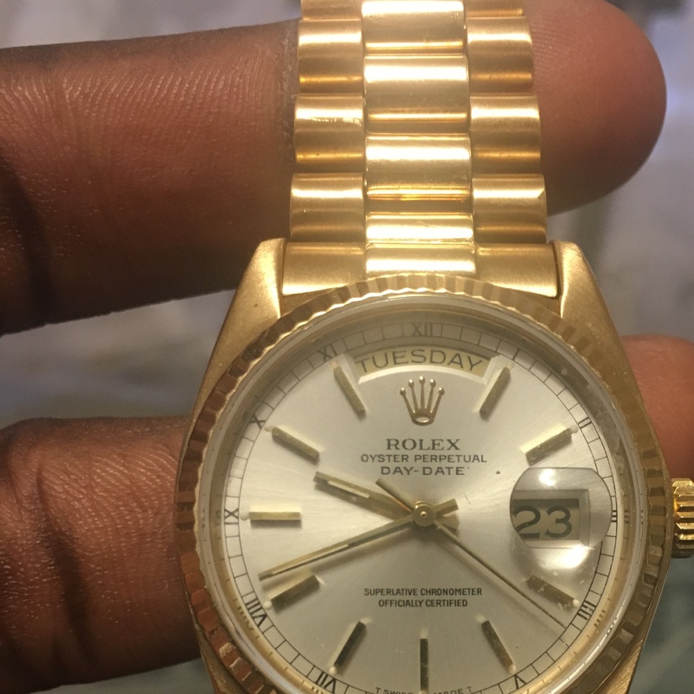 Rolex presidential 36mm 24k gold