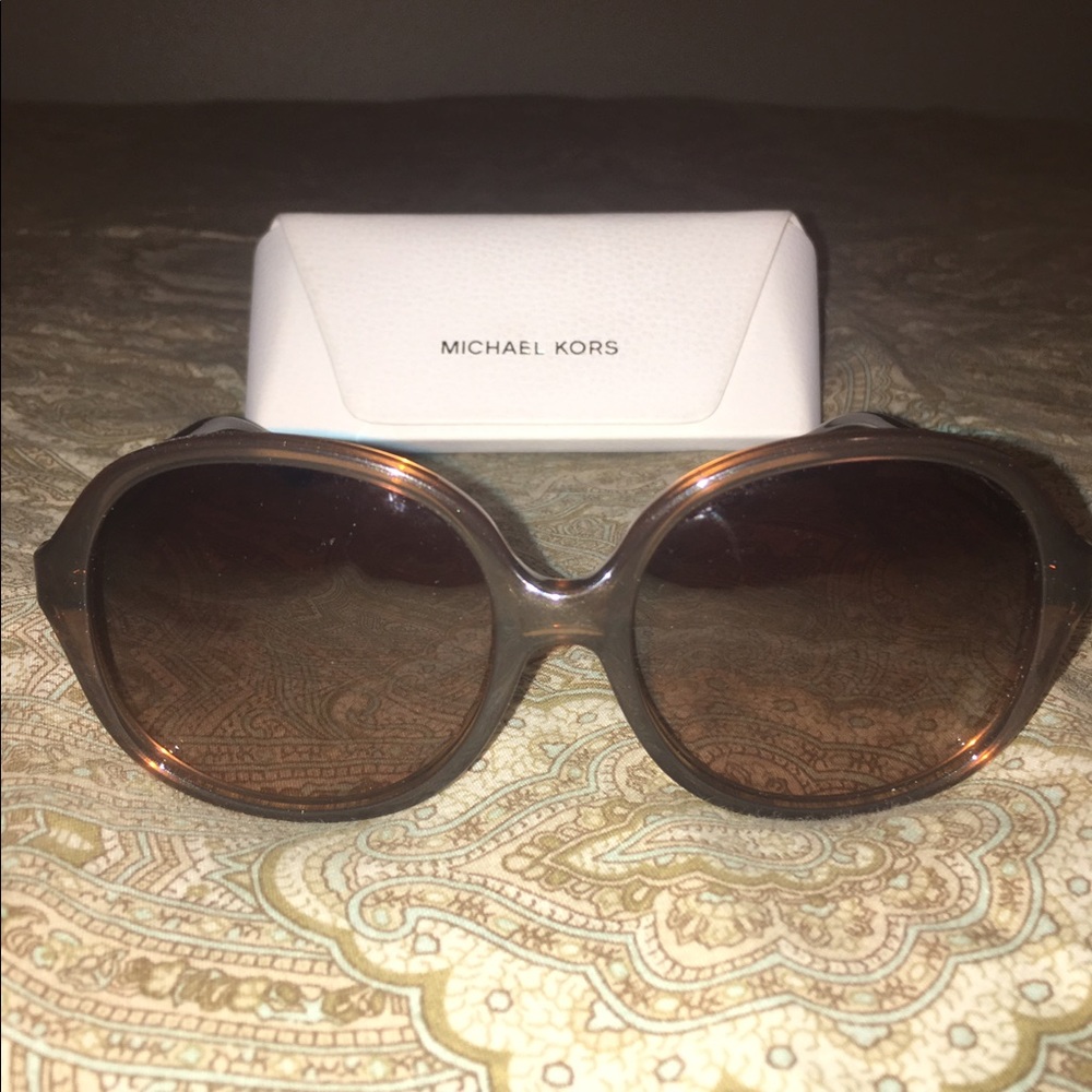 Michael Kors Sunglasses Brown Gold & Snakeskin