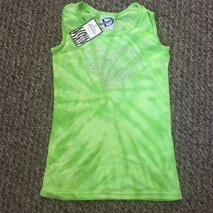 NWT, girls tie dye with rhinestone LG-size 14