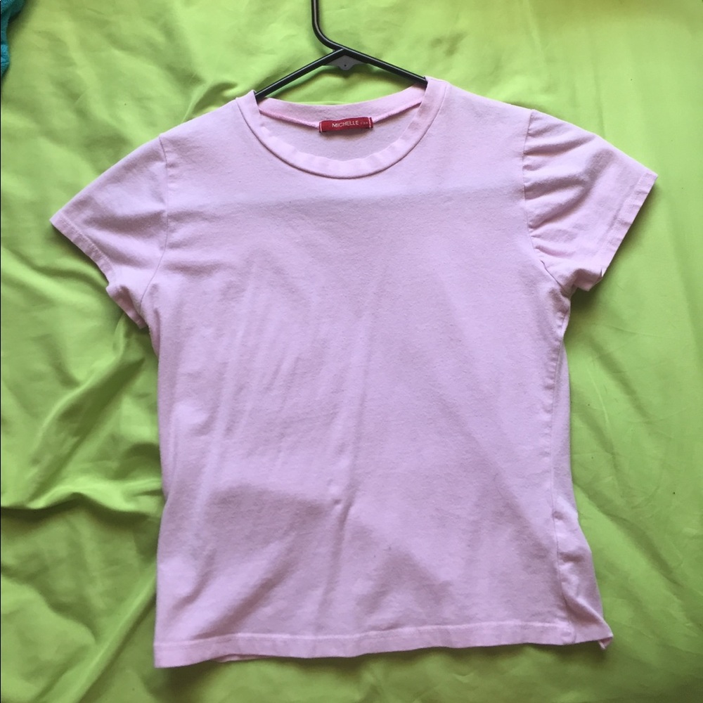 baby pink crop top