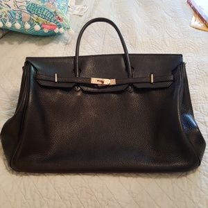 Hermes Birkin Black Togo Leather Large 40CM Purse