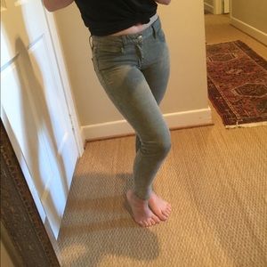 Army green jeans