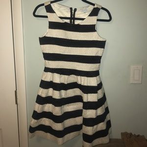 b&w striped dress