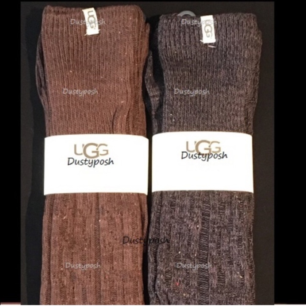 UGG Cable Knit Over The Knee Socks Thigh High Boot - Picture 3 of 5