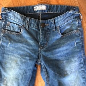 Free People distressed skinny jeans