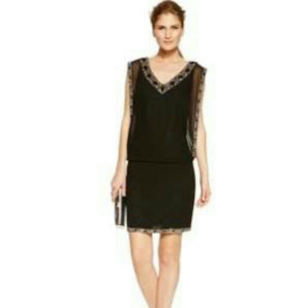 Jkara Women's Beaded Drop Waist Dress