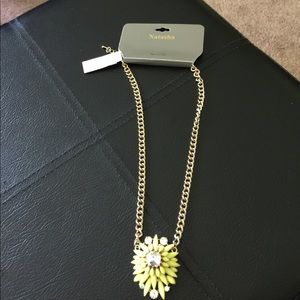 NWT Natasha Yellow and Goldtone Pendant