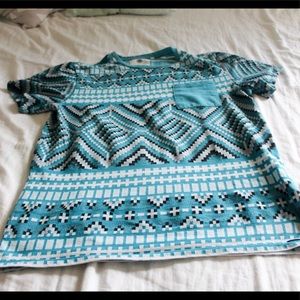 On the byas Aztec pattern shirt