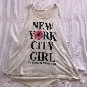WOMENS NEW YORK CUTY GIRL TANK TOP