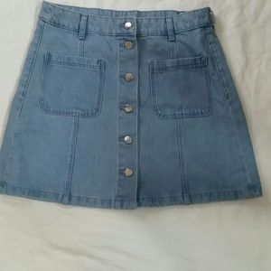 Jean button skirt sz 10