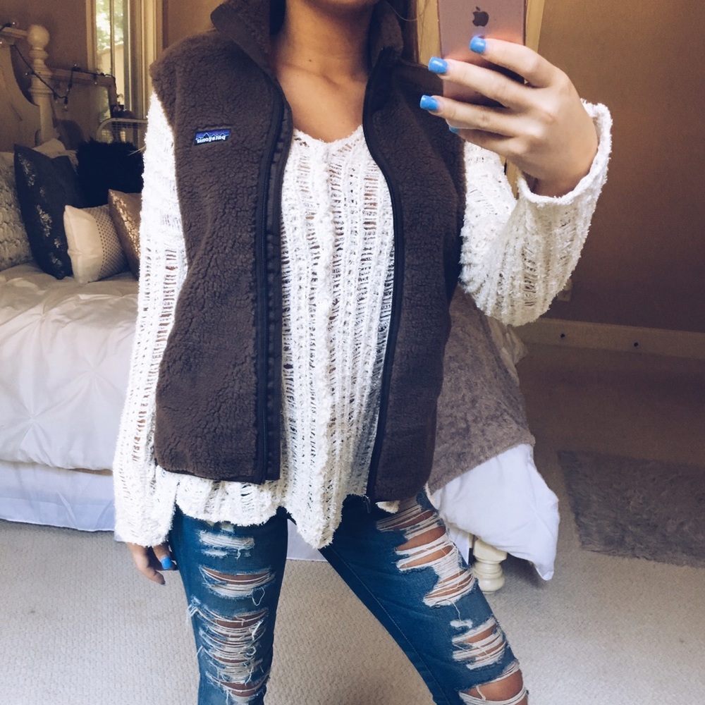 sold •• brown patagonia vest - Picture 1 of 7