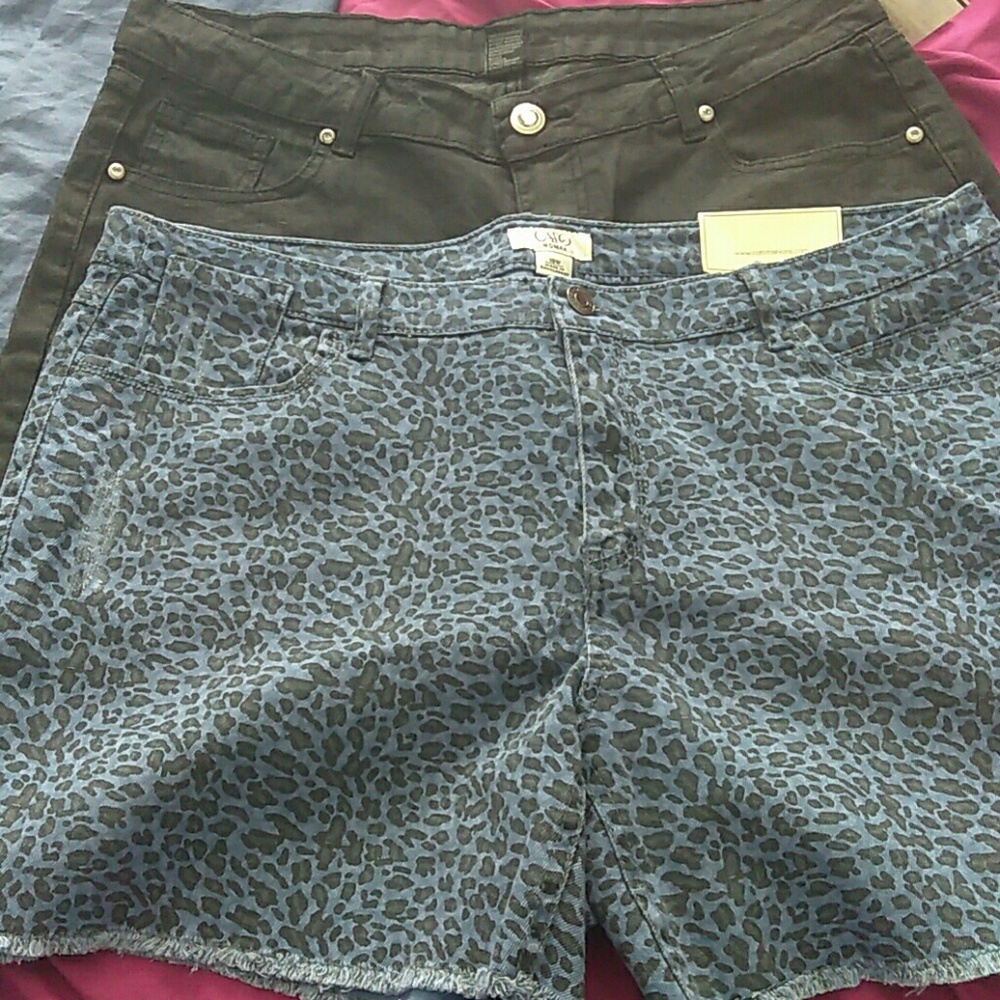 2 lots of brand new denim shorts
