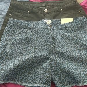 2 lots of brand new denim shorts