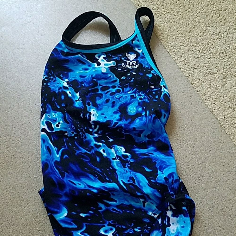 One piece girls swimsuit