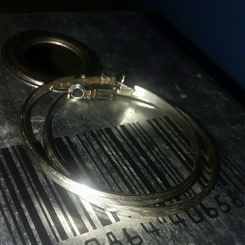 Silver hoops