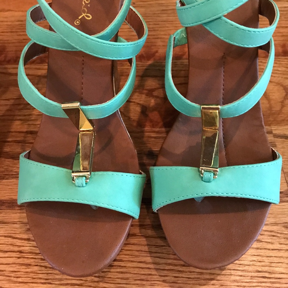 Mint Green Wedges