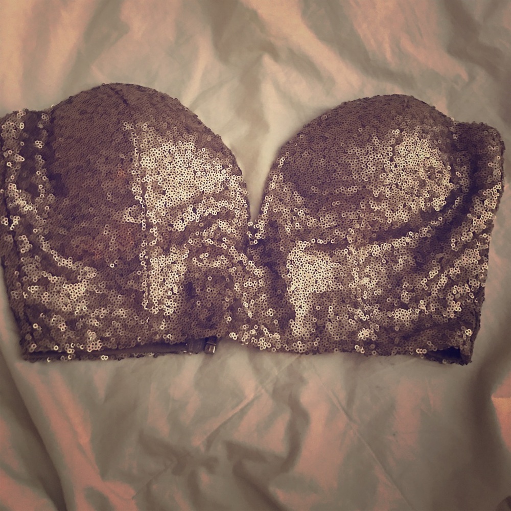 Sequin crop top