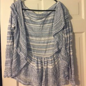 Anthropologie ruffled cardigan!