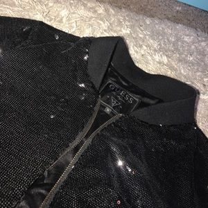 Guess black sequin jacket