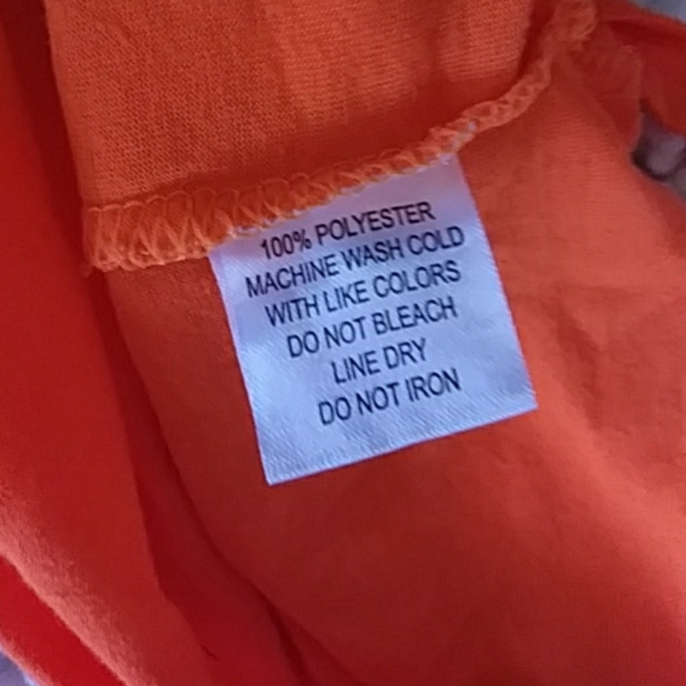 EUC bright orange tie sides cropped tank - Picture 4 of 8