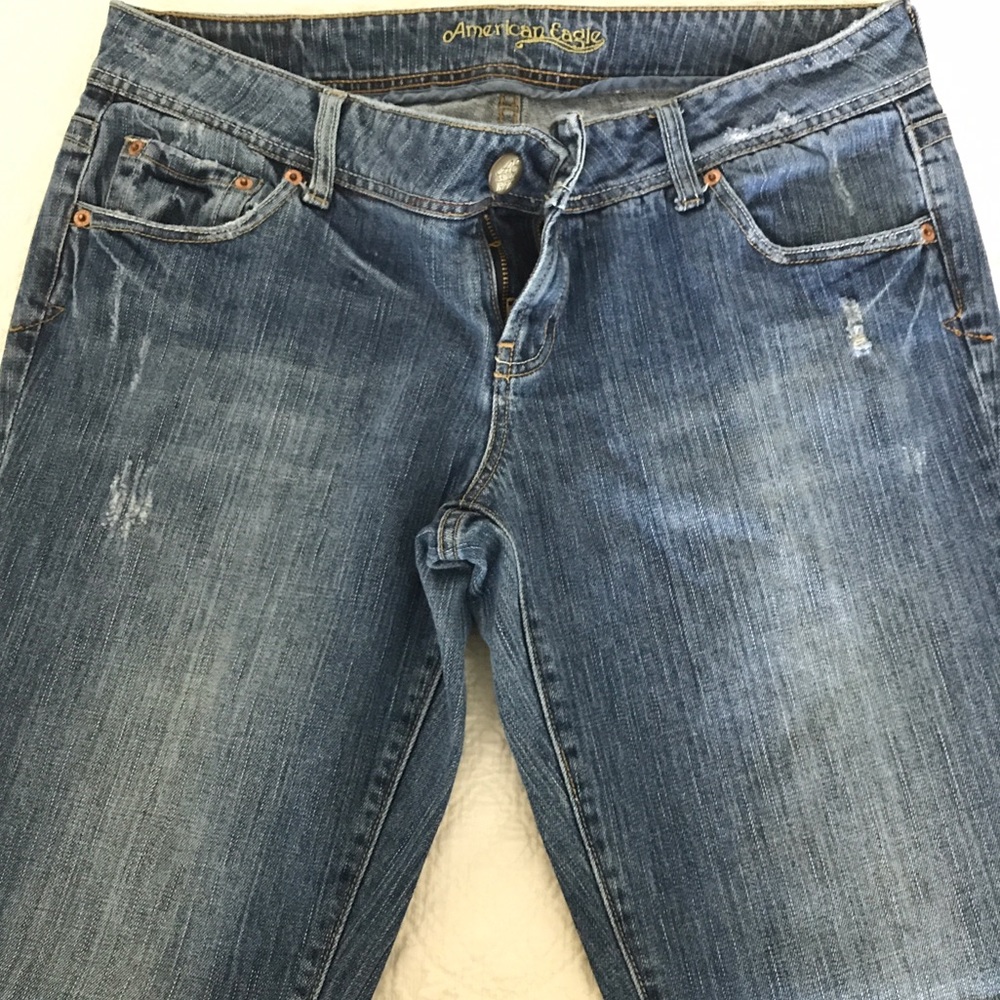 Distressed American Eagle Artist Jeans