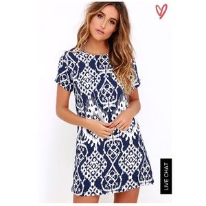 Lulu's navy blue shift dress