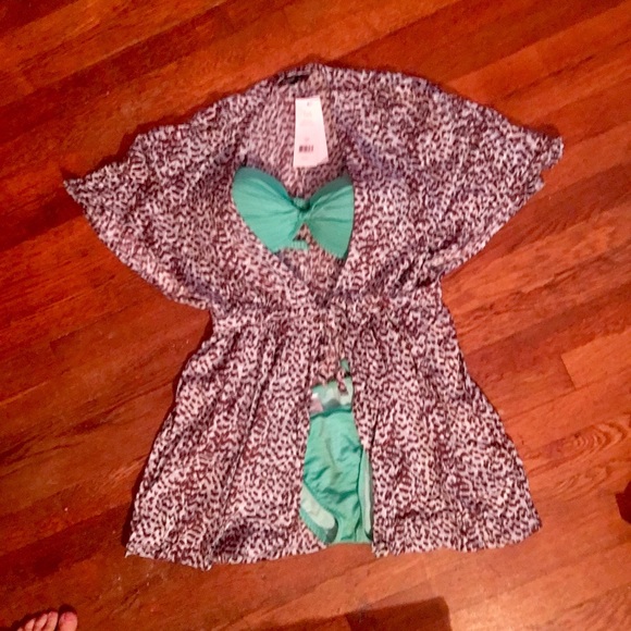 French Connection leopard print Tie Front Cover - Picture 2 of 2